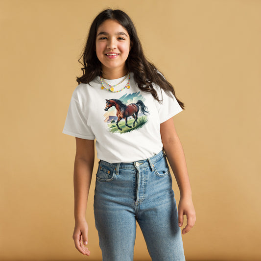 Anmutiger Araber - Mädchen T-Shirt