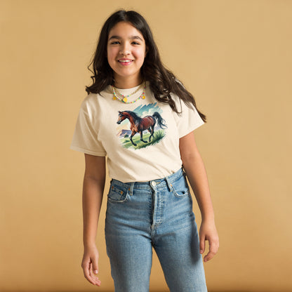Anmutiger Araber - Mädchen T-Shirt